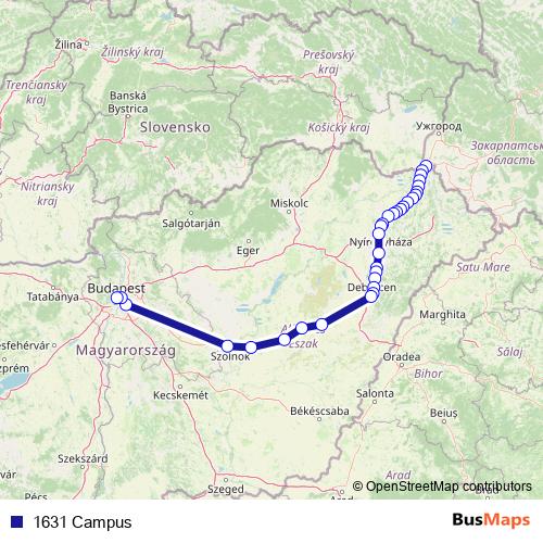 1631 Campus rail Line Map