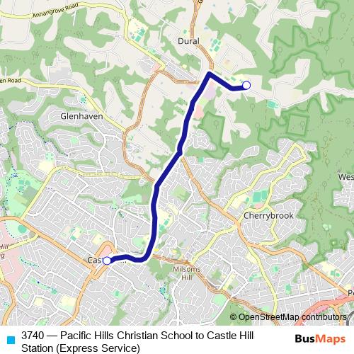 3740 bus Line Map