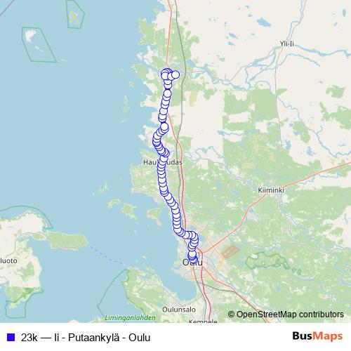 23k bus Line Map