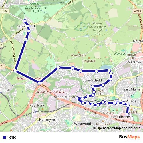 31B bus Line Map