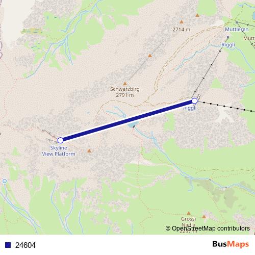 24604 cable-car Line Map