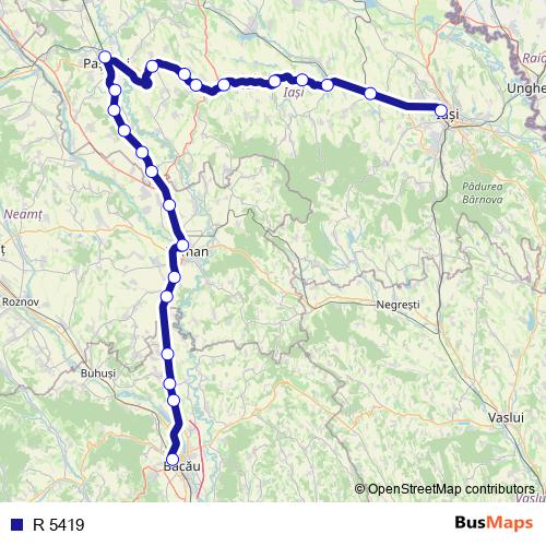 R 5419 rail Line Map