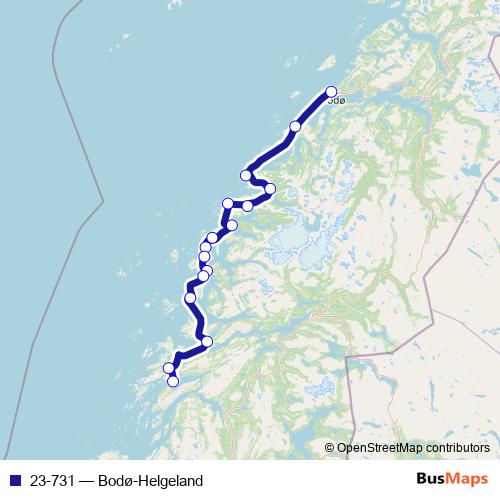 23-731 ferry Line Map