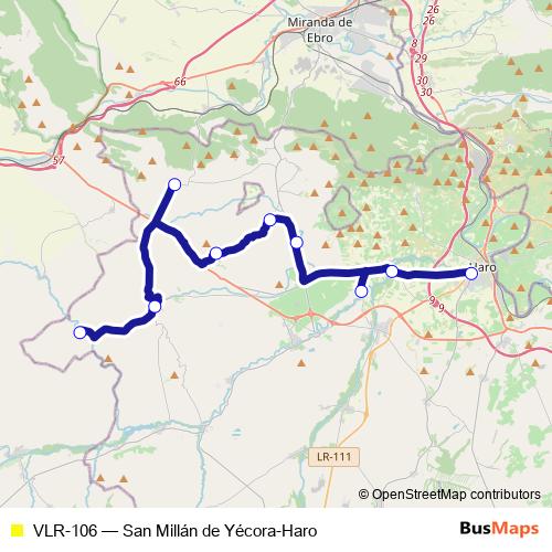 VLR-106 bus Line Map