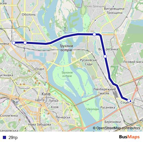 29тр bus Line Map