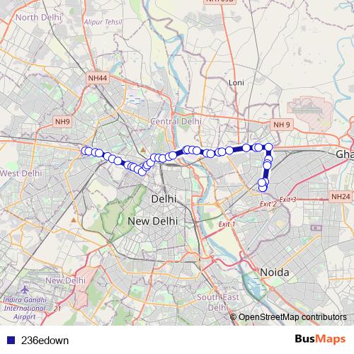 236edown bus Line Map
