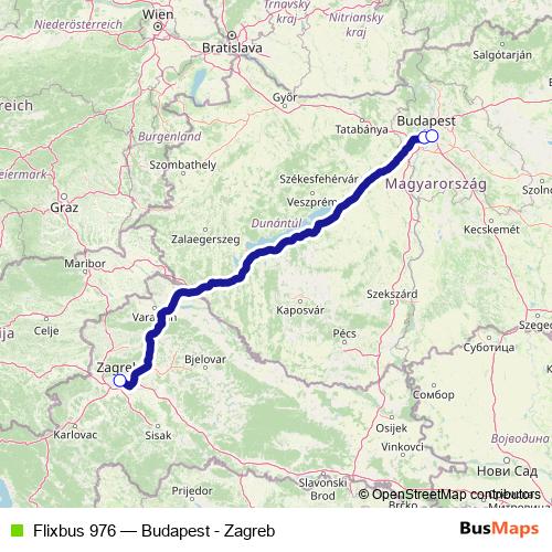 Flixbus 976 bus Line Map
