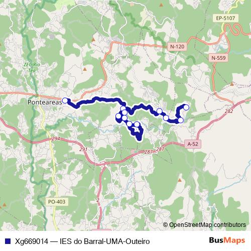 Xg669014 bus Line Map