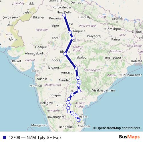 12708 rail Line Map