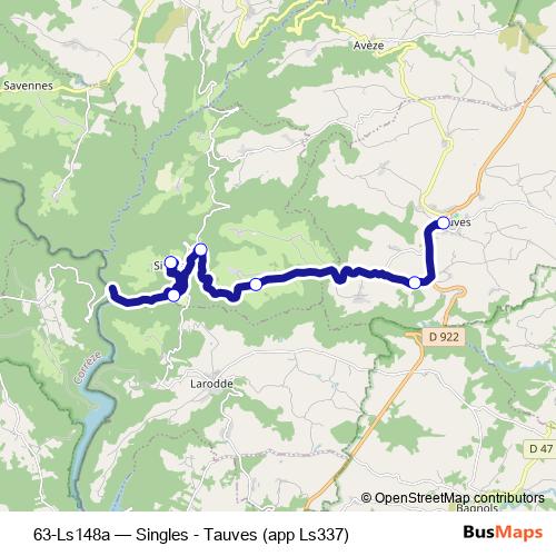 63-Ls148a bus Line Map