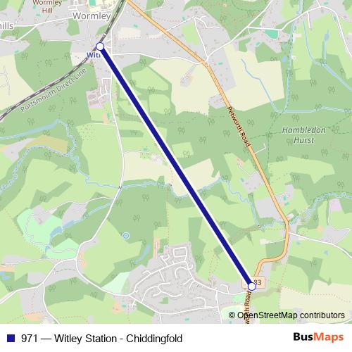 971 bus Line Map