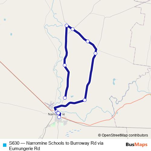 S630 bus Line Map