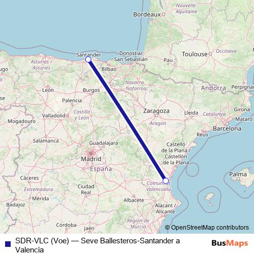 SDR-VLC (Voe) air Line Map