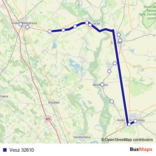 Vesz 32610 rail Line Map