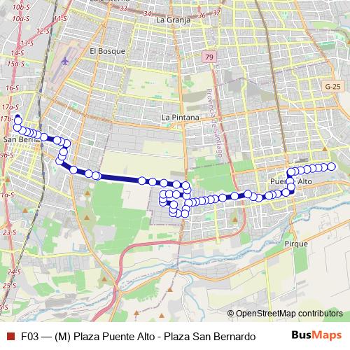 F03 bus Line Map