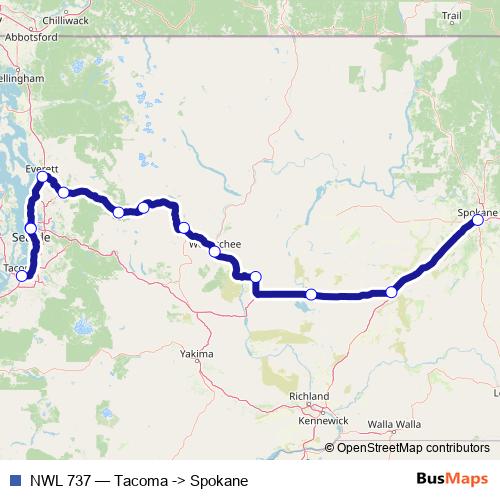 NWL 737 bus Line Map