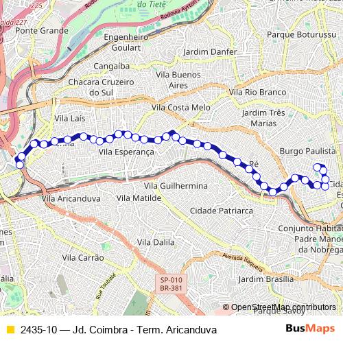 2435-10 bus Line Map