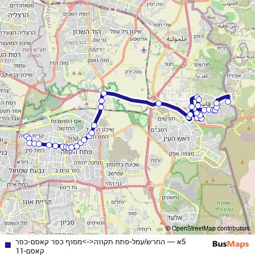 5א bus Line Map