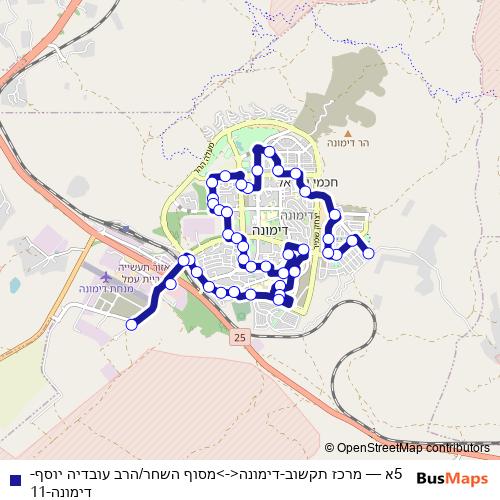 5א bus Line Map