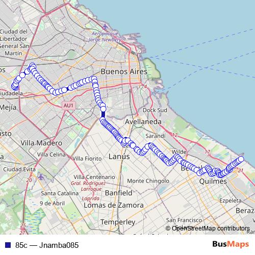 85c bus Line Map