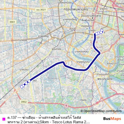 ต.137 bus Line Map