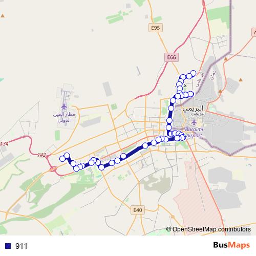 911 bus Line Map