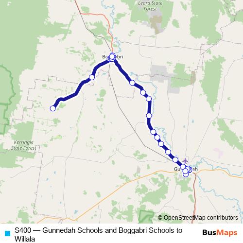 S400 bus Line Map