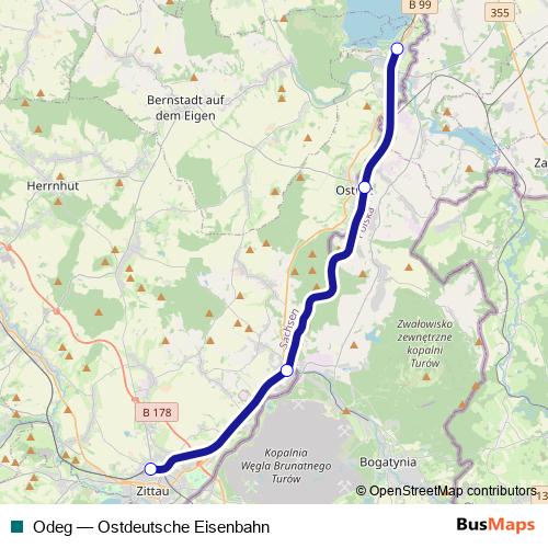 Odeg rail Line Map