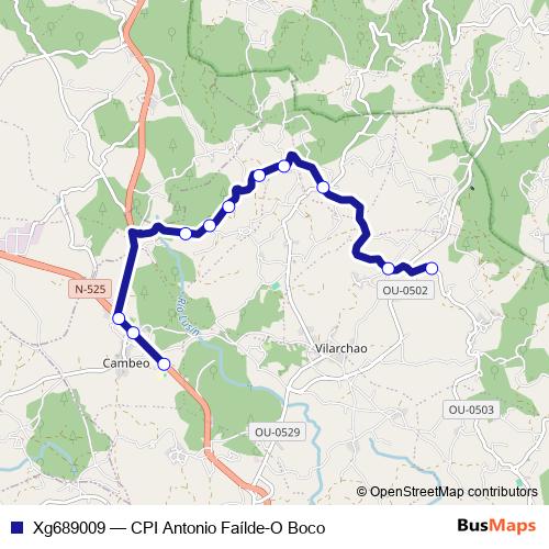 Xg689009 bus Line Map