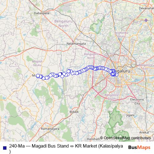 240-Ma bus Line Map