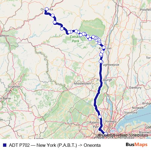 ADT P702 bus Line Map