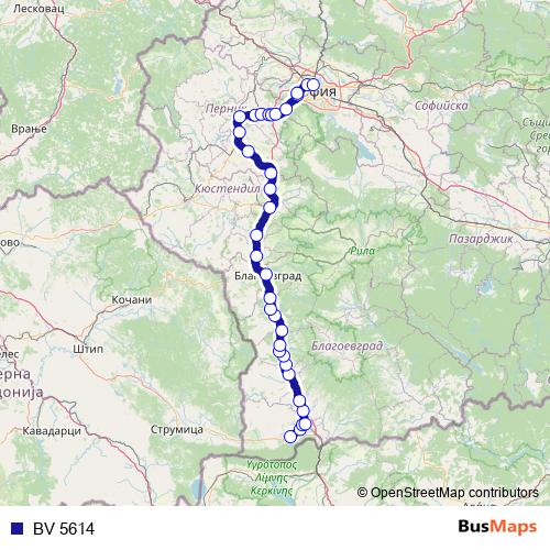 BV 5614 rail Line Map