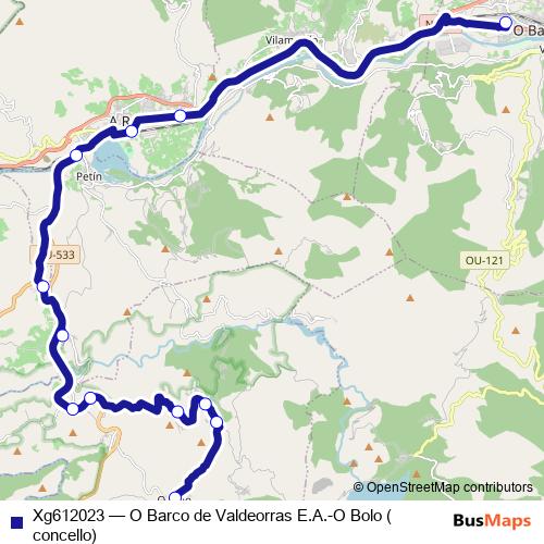Xg612023 bus Line Map