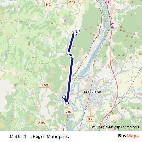 07-Sitsl-1 bus Line Map