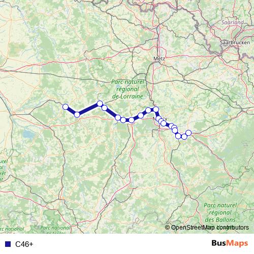 C46+ bus Line Map