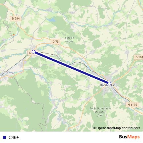 C46+ bus Line Map