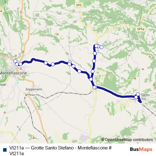 Vt211a bus Line Map
