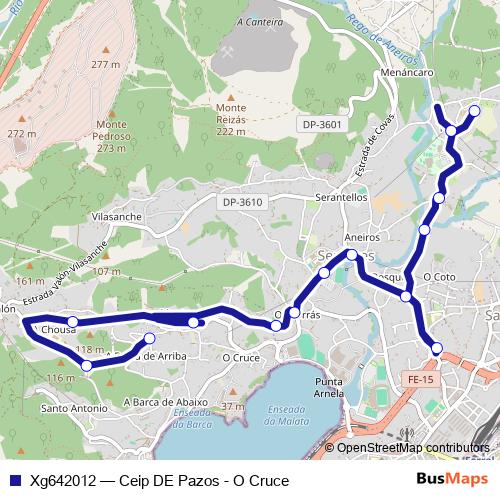 Xg642012 bus Line Map