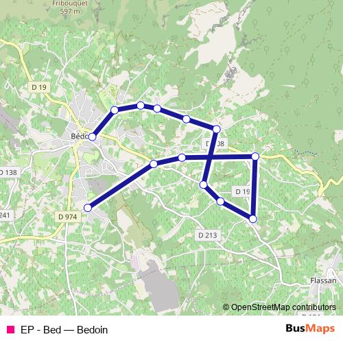 EP - Bed bus Line Map