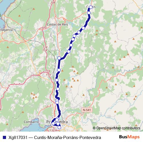 Xg817031 bus Line Map