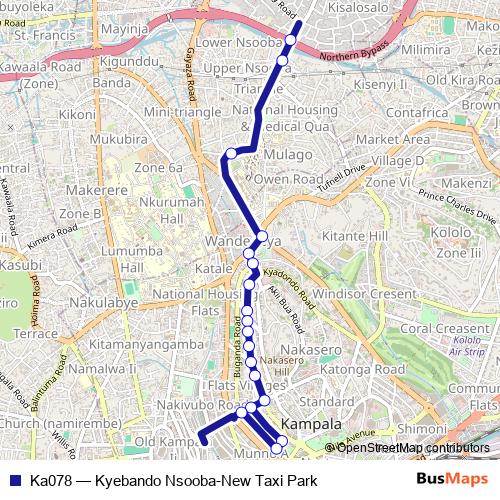 Ka078 bus Line Map