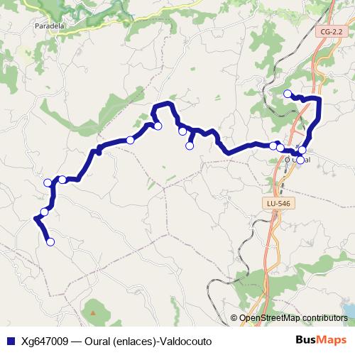 Xg647009 bus Line Map