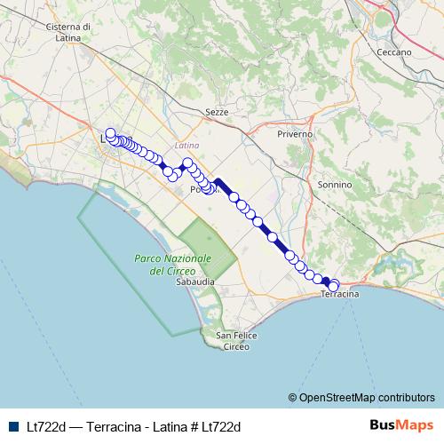 Lt722d bus Line Map