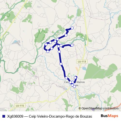 Xg636009 bus Line Map