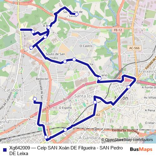 Xg642009 bus Line Map