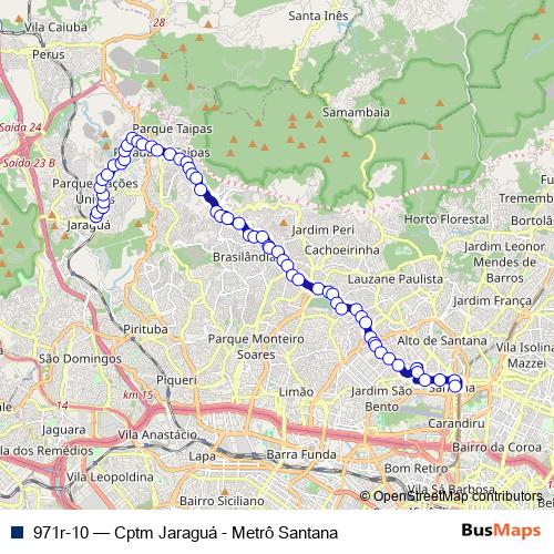 971r-10 bus Line Map