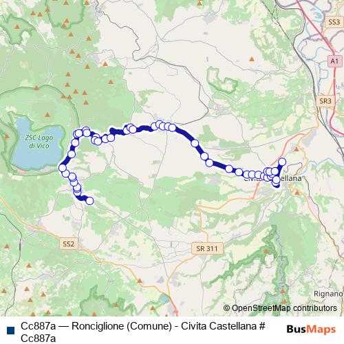 Cc887a bus Line Map