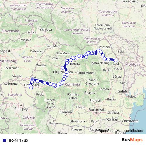 IR-N 1763 rail Line Map