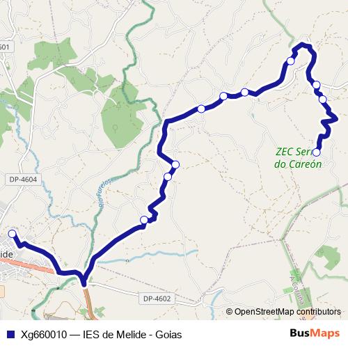 Xg660010 bus Line Map