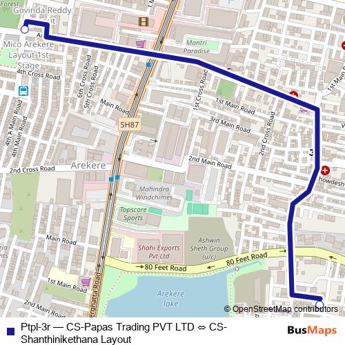 Ptpl-3r bus Line Map